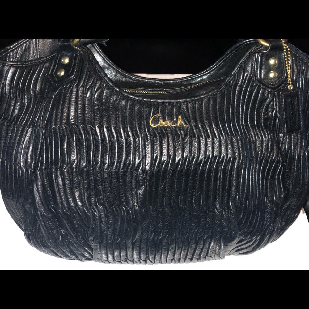 Leather Coach Handbag